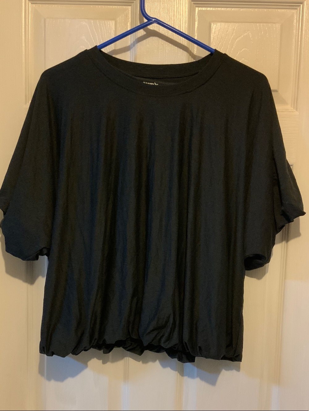 Old Navy Black Short Sleeve Bubble top